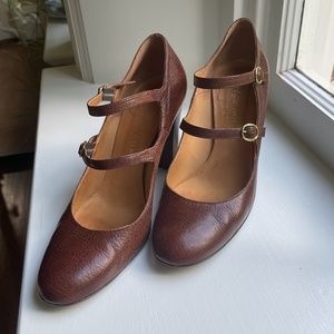 Bettye Muller Tap Moro Leather Heel